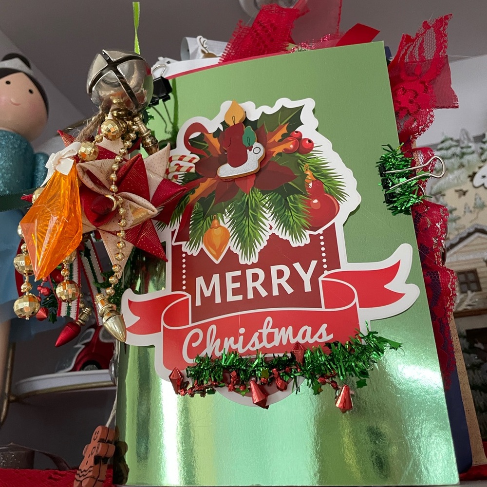 Chunky journal Christmas theme